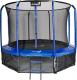 Trampolina ogrodowa Jumpi ogrodowa Maxy Comfort z siatką wewnętrzną 10 FT 312 cm niebieska 1