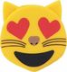 Powerbank Cartoon Power Emotikona Kot Emoji 2600 mAh Żółty 2
