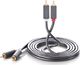 Kabel Ugreen RCA (Cinch) x2 - RCA (Cinch) x2 5m szary (UGR457BLK) 1