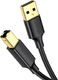 Kabel USB Ugreen USB-A - USB-B 3 m Czarny (10351) 1