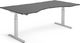 Biurko ECOabc Modulus Czarno-Srebrne 200 cm x 100 cm 1
