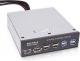 4World Panel 5,25" USB 2.0 Czarny (09862) 1