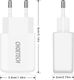 Ładowarka Choetech C0030 2x USB-A 2.2 A (C0030 WHITE) 3