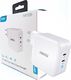 Ładowarka Choetech PD6008 2x USB-C 3 A (PD6008 WHITE) 2