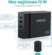 Ładowarka Choetech PD72-1C3U 3x USB-A 1x USB-C 3 A (PD72-1C3U BLACK) 2