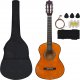 vidaXL 8-cz. zestaw do nauki gry na gitarze klasycznej, 1/2, 34 1