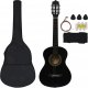 vidaXL 8-cz. zestaw do nauki gry na gitarze klasycznej, 1/2, 34 1