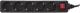 Listwa zasilająca InLine 5 gniazd 1.5 m czarna (16451D) 1