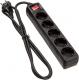Listwa zasilająca InLine 5 gniazd 1.5 m czarna (16451D) 2