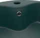 Umywalka vidaXL Umywalka z przelewem, matowa ciemna zieleń, 36x13 cm, ceramika 5