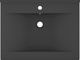 Umywalka vidaXL Umywalka z otworem na kran, matowy ciemnoszary, 60x46 cm 3