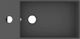 Umywalka vidaXL Ścienna umywalka z otworem przelewowym, ceramika, ciemnoszara 3