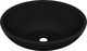 Umywalka vidaXL Umywalka ceramiczna owalna matowa czerń 40x33cm 2