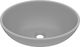Umywalka vidaXL Umywalka owalna jasnoszara matowa 40x33cm 2