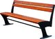 Elior Stalowa ławka parkowa Zoio 2X 150 cm - 84 kolory Dąb Rustykalny 3