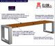Elior Ławka miejska Norin 3X Silver 150cm - 8 kolorów Tik 2
