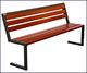 Elior Ławka parkowa Felizia 150cm - 84 kolory Biały 3