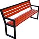 Elior Ławka parkowa Gloria z podłokietnikami 150 cm - 84 kolory Palisander 1