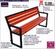Elior Ławka parkowa Gloria z podłokietnikami 150 cm - 84 kolory Palisander 1