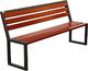 Elior Ławka parkowa Gloria 180 cm - 84 kolory Palisander 3