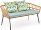 Elior Rattanowa sofa ogrodowa Selena 3X-wielobarwna 1