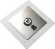 MT3CH Przycisk dzwonka do drzwi/domofonu INOX-stal LED 9/12/24/230V biał 6
