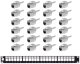 NetRack Netrack patch panel keystone 19 24-porty, FTP, wyposażony 24xkeystone jack kat. 6A 2