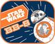 Zasłonki Star Wars BB8 - 44x35cm, 2 szt. uniwersalny 1