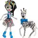 Mattel Mattel Enchantimals Lalka Zelena Zebra i duża figurka zebry Hoofette uniwersalny 1