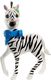 Mattel Mattel Enchantimals Lalka Zelena Zebra i duża figurka zebry Hoofette uniwersalny 2