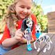 Mattel Mattel Enchantimals Lalka Zelena Zebra i duża figurka zebry Hoofette uniwersalny 7