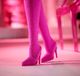 Mattel Lalka Barbie Kolekcjonerka różowa 60-lecie ze stojakiem uniwersalny 11