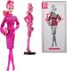 Mattel Lalka Barbie Kolekcjonerka różowa 60-lecie ze stojakiem uniwersalny 2