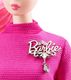 Mattel Lalka Barbie Kolekcjonerka różowa 60-lecie ze stojakiem uniwersalny 8