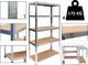 Topeshop Regał magazynowy metalowy G9040 MDF 175kg 9