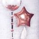 BALON foliowy Gwiazda 45cm ROSEGOLD urodziny, roczek, baby shower, chrzest, komunia, panieński 2