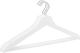 Springos Wieszaki na ubrania drewniane zestaw 3 szt. białe UNIWERSALNY 10