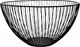 Springos Kosz na owoce, koszyk metalowy 25x15 cm czarny UNIWERSALNY 2
