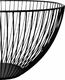 Springos Kosz na owoce, koszyk metalowy 25x15 cm czarny UNIWERSALNY 4