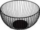Springos Kosz na owoce, koszyk metalowy 19x11 cm czarny UNIWERSALNY 1