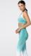 Carpatree Biustonosz Phase Seamless Bra Turquoise & White Ombre r. S 1