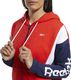Reebok Bluza damska Reebok Training Essentials Linear Logo FL Fullzip czerwono-granatowo-biała FT0904 : Rozmiar - XS 6
