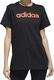 Adidas Koszulka damska adidas Essentials Linear Loose Tee czarna GL6333 : Rozmiar - XS 2