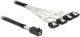 Gembird SFF 8643 - SATA x4, 0.5m, Czarny (83392) 1
