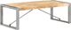 vidaXL Stolik kawowy, 120 x 60 x 40 cm, surowe drewno mango 1
