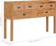 vidaXL Komoda, 140 x 30 x 75 cm, lite drewno tekowe 7