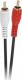Kabel Jack 3.5mm - RCA (Cinch) x2 5m czarny (KPO2747-5) 3