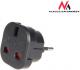 Maclean Adapter podrózny EU na UK czarny (MCE72) 1