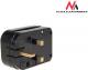 Maclean Adapter zasilania UK na Euro kątowy czarny (MCE70) 3