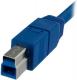 Kabel USB StarTech USB-A - 1 m Niebieski (USB3SAB1M) 2